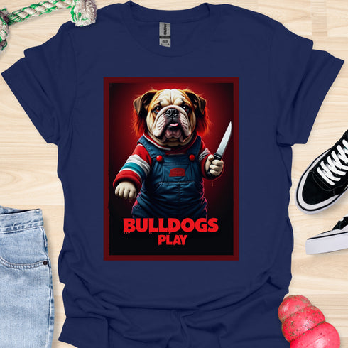 Bulldogs Play - Halloween - V1 - Redhead Bulldog T-Shirt